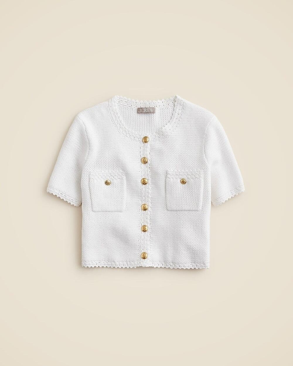 J.Crew Short Sleeve Sweater Lady Jacket - M